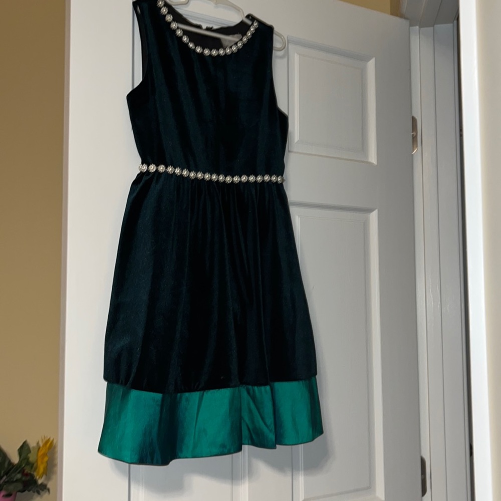 Green Velvet Christmas Dress